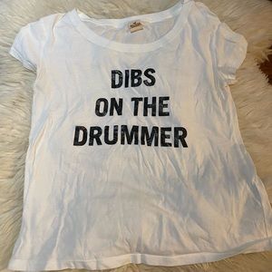 Hollister - White Drummer T-Shirt